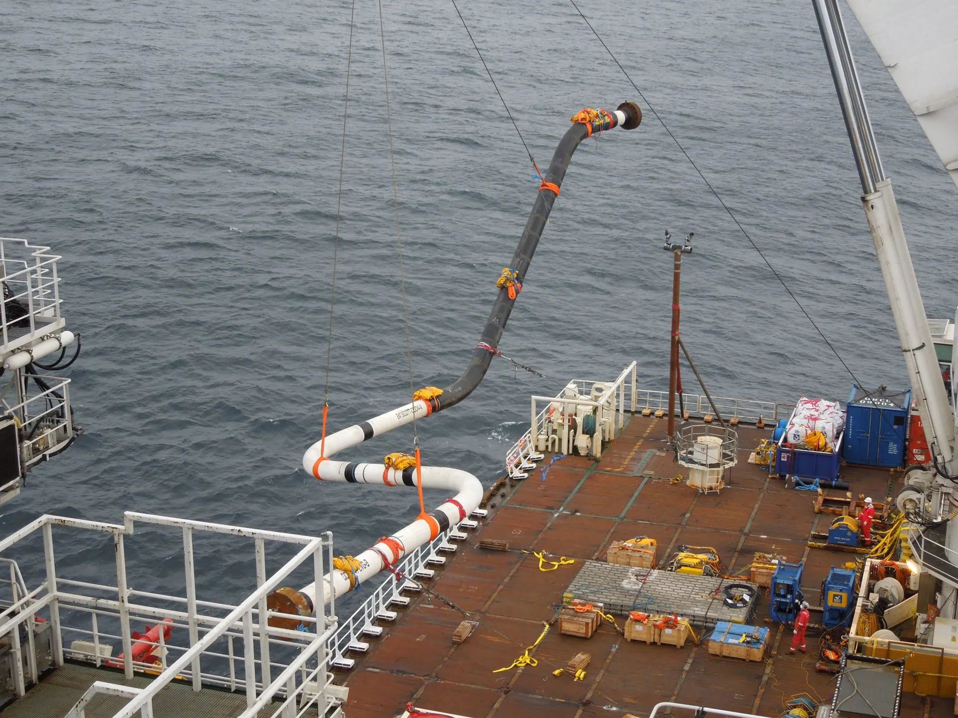Dales team working on deck offshore